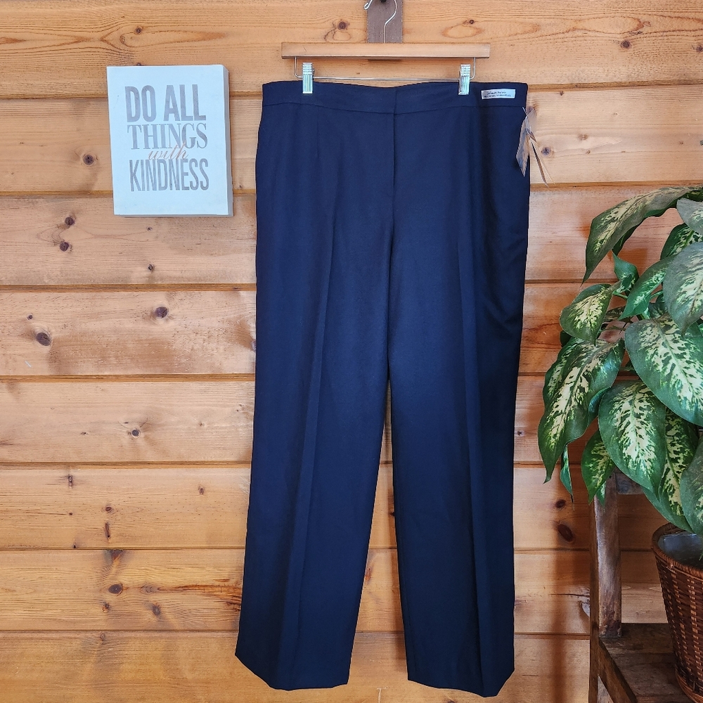 Pendleton NWT 100% Virgin Wool Classic Dress Pants Career Slacks Plus Sz 18 X30"